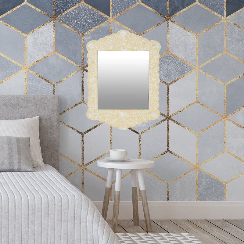 Fulmore Bone Flat Wall Mirror