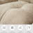 76"Upholstered Flax Fabric Sofa Light Camel-383823917