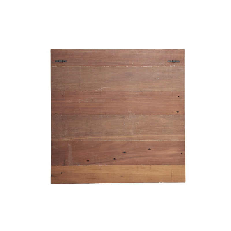 Décoration murale champignon en métal en bois récupéré carré, H 32 po x l 32 po x P 8 po