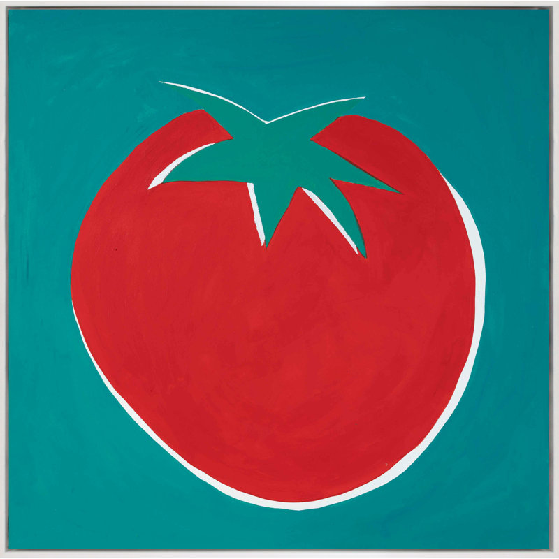 «Fruit Salad 2» par Yaffa G - reproduction sur toile, Cadre blanc, H 31 po x l 31 po
