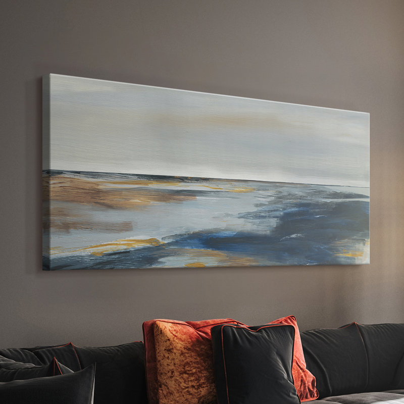 Chesapeake Dusk - Toile tendue avec châssis - Prêt à accrocher, H 20 po x l 40 po