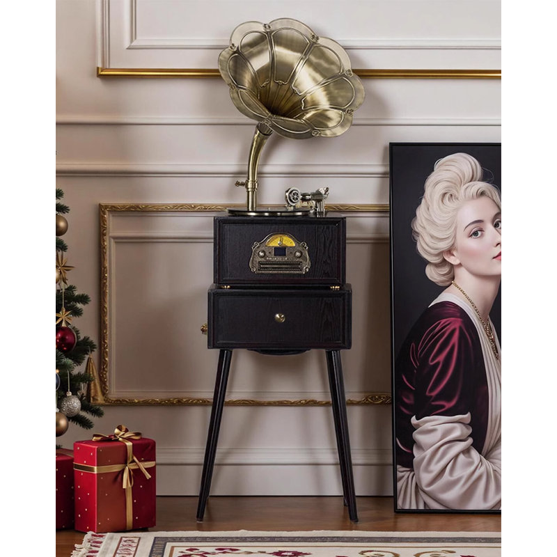 Gramophone rétro français moderne et luxueux