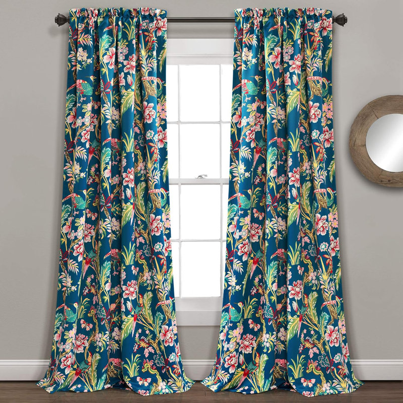 Bedroom Floral Curtains