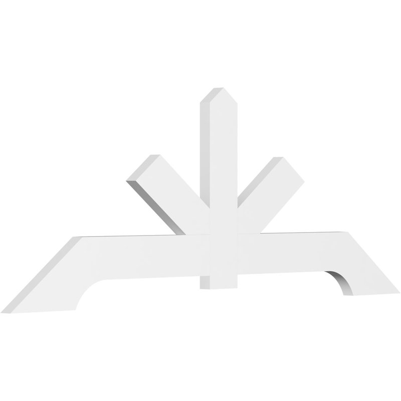 Support de pignon en PVC de qualité architecturale Vanguard, H 31,5 po x l 84 po (pas: 9/12), P 2 po x F 6 po