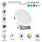 4" LED Recessed Ceiling Lights with Junction Box, Dimmable Downlight