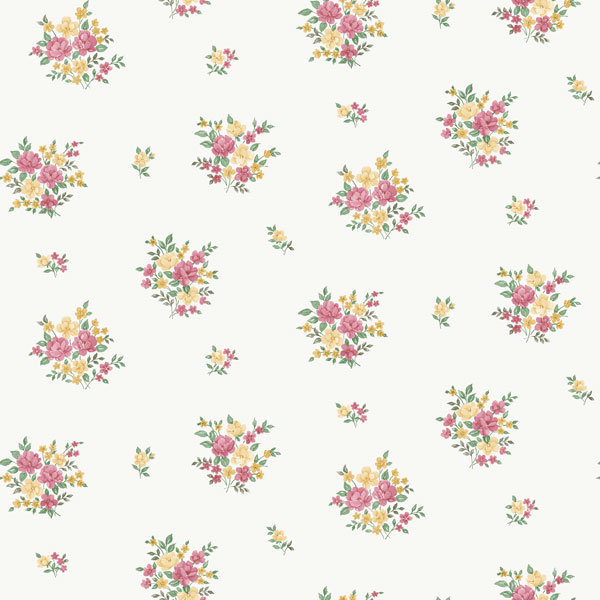 Tamaha Country Cottage Floral Bunch 10m x 53cm Wallpaper Roll