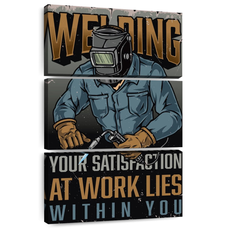 Lelend Welder Motivation, 74" H x 48" W