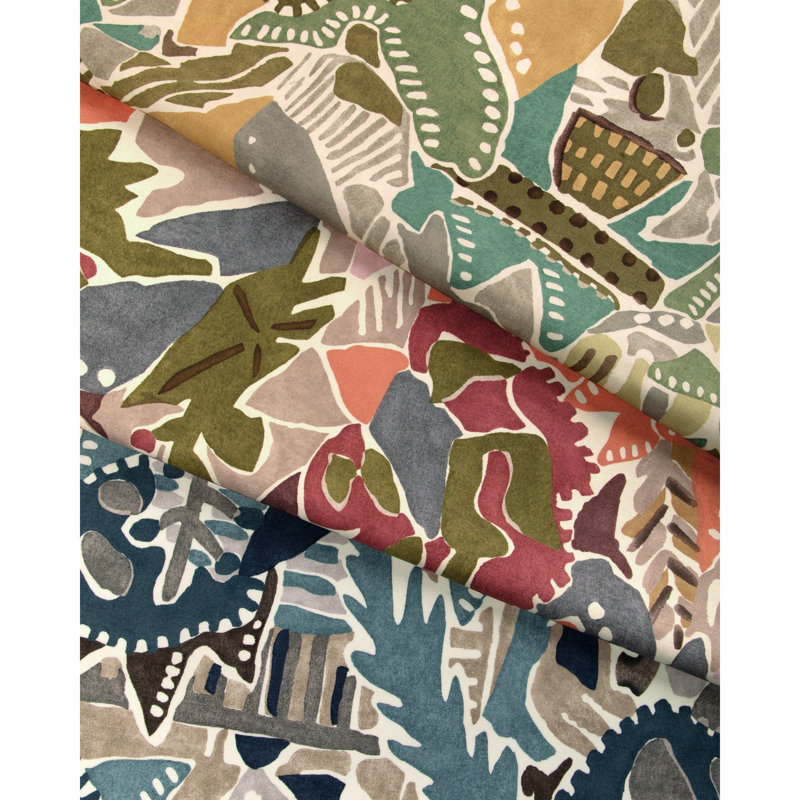 Chrystie Print, Plum/Clay