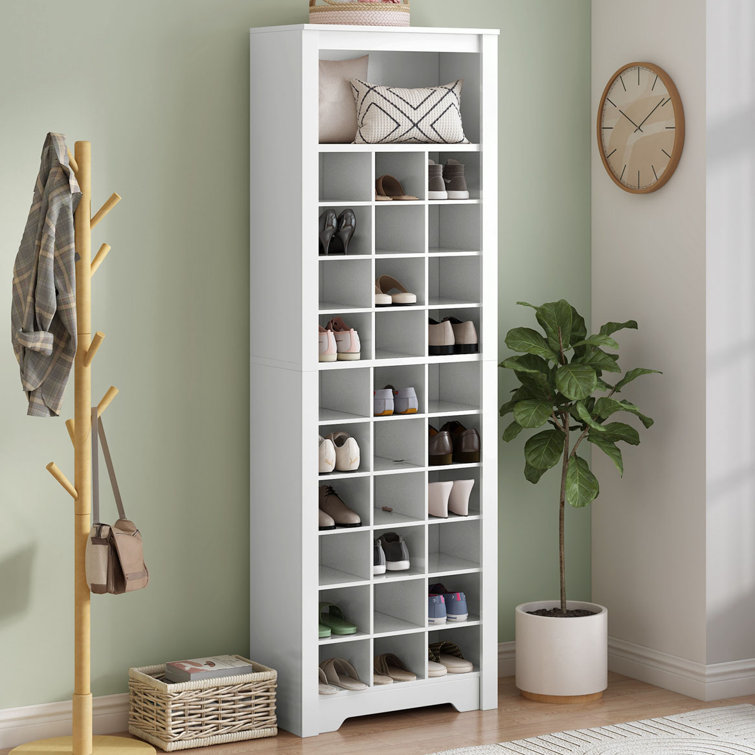 30 Pair Shoe Storage Cabinet Hokku Designs Finish: White