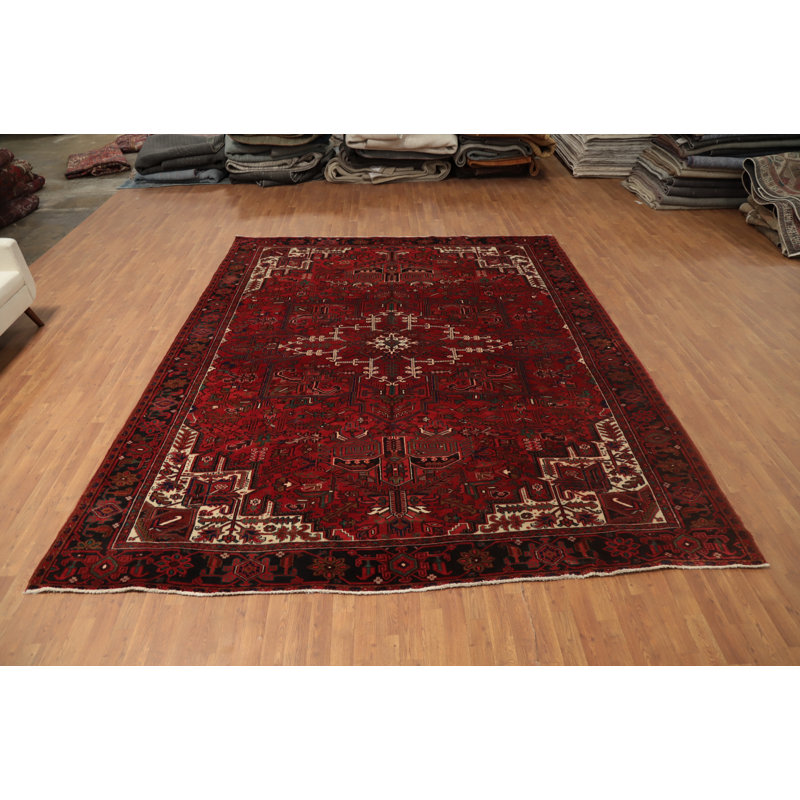 Grand tapis traditionnel rouge 10x12