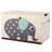 3 Sprouts  - Toy Chest Storage Box for Kids Playroom, Elephant