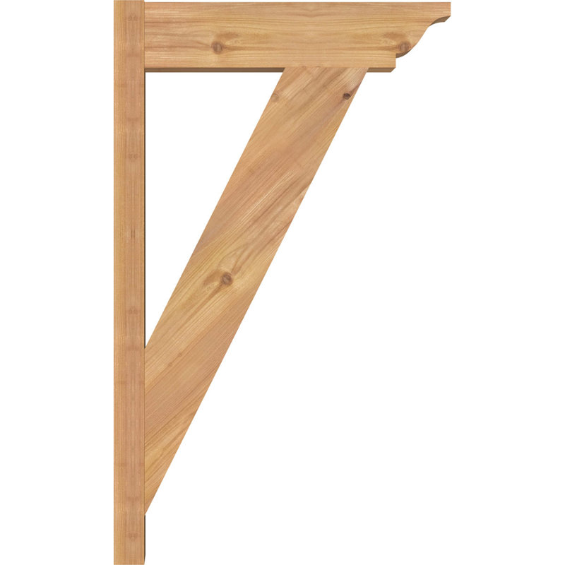 Persienne traditionnelle en bois rustique, Cèdre rouge de l'Ouest l 5 1/2 po (lisse), P 14 po x H 22 po