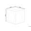 Charmayne 40cm Wide Square Geometric Cube Ottoman-189043142