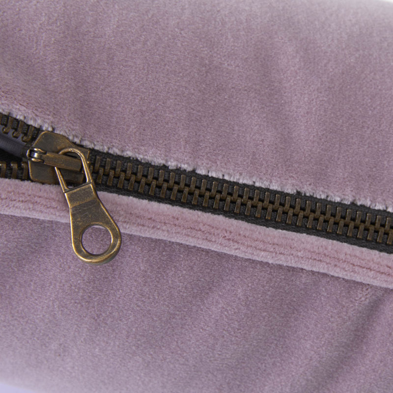 DIVAN Velvet Pillow Cover & Insert, Light Purple, Square 18"