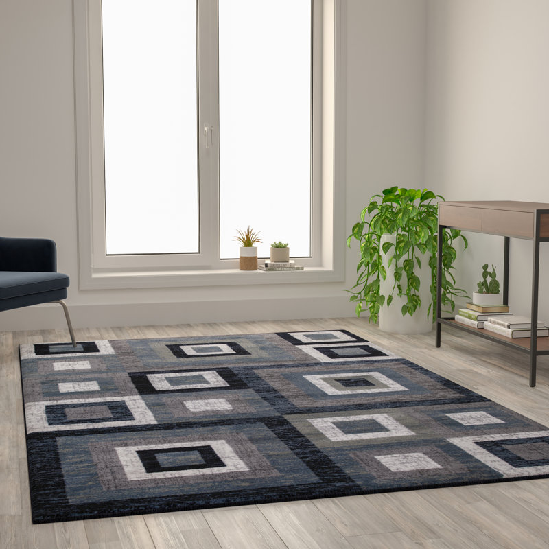 Gideon Collection Geometric Indoor Rug, Rectangle 6' x 9'