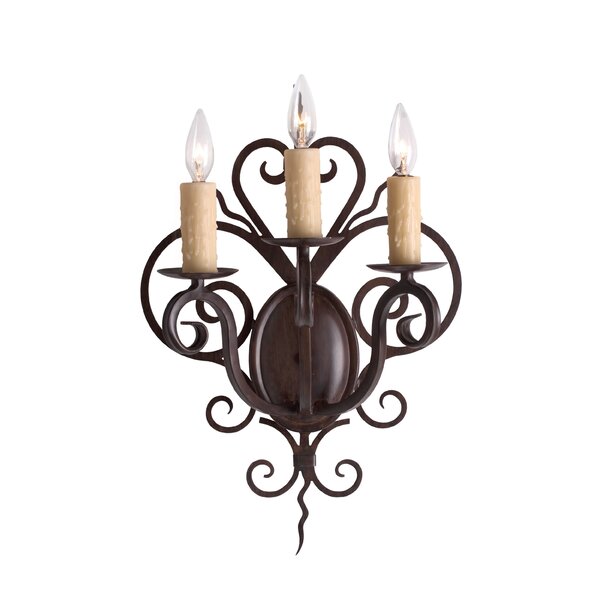 2nd Ave Lighting Kenneth Steel Candle Wall Light | Wayfair