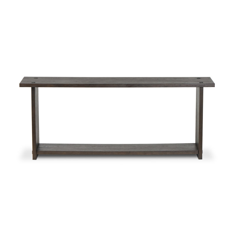 Zeno Console Table, Smoked Black Oak