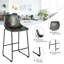 Counter Stool with Metal Frame