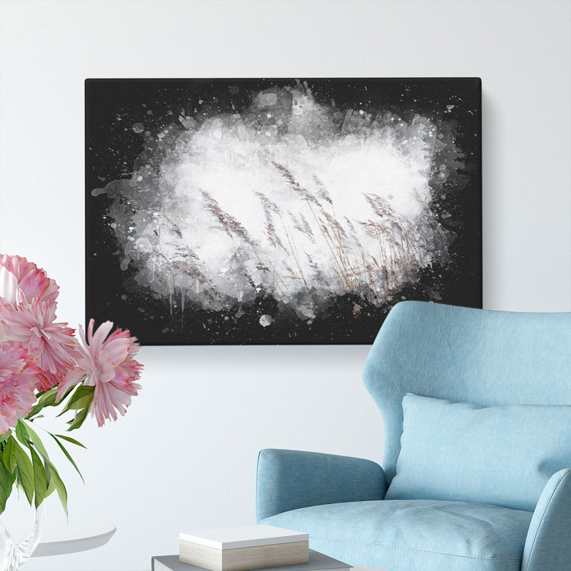 Reeds Blowing In The Wind - Wrapped Canvas Painting, 40cm H x 60cm W x 3cm D
