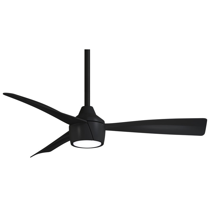 Skinnie 44" 44'' Ceiling Fan with LED Lights, Coal