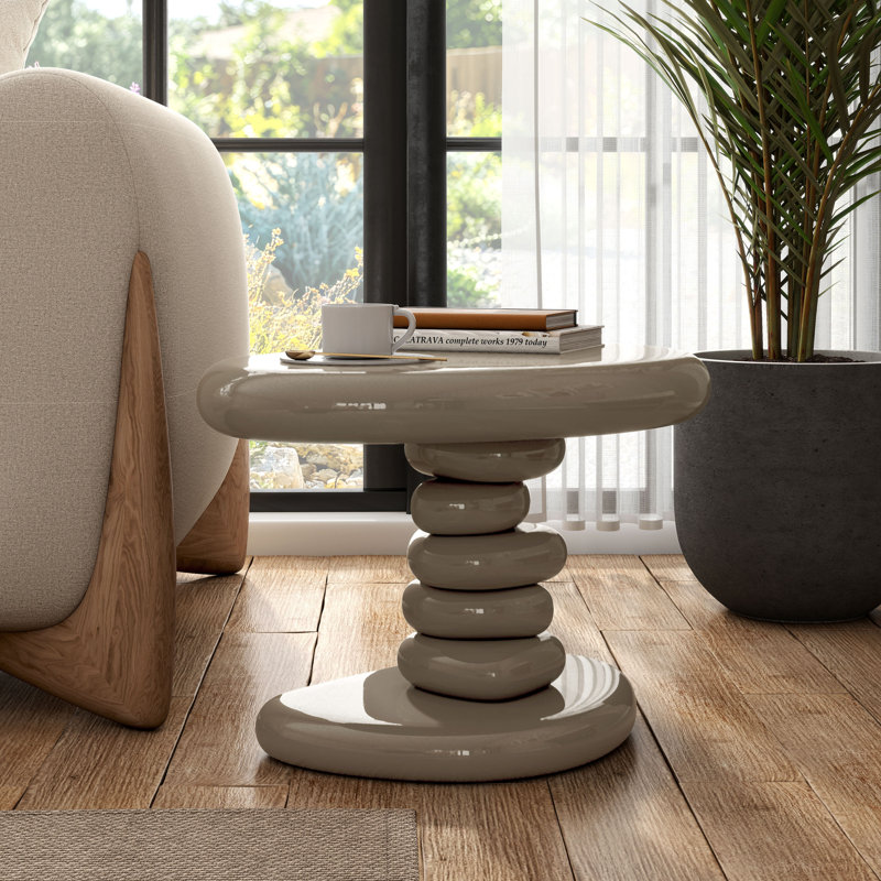 Table d'appoint Jahmaal, Brun