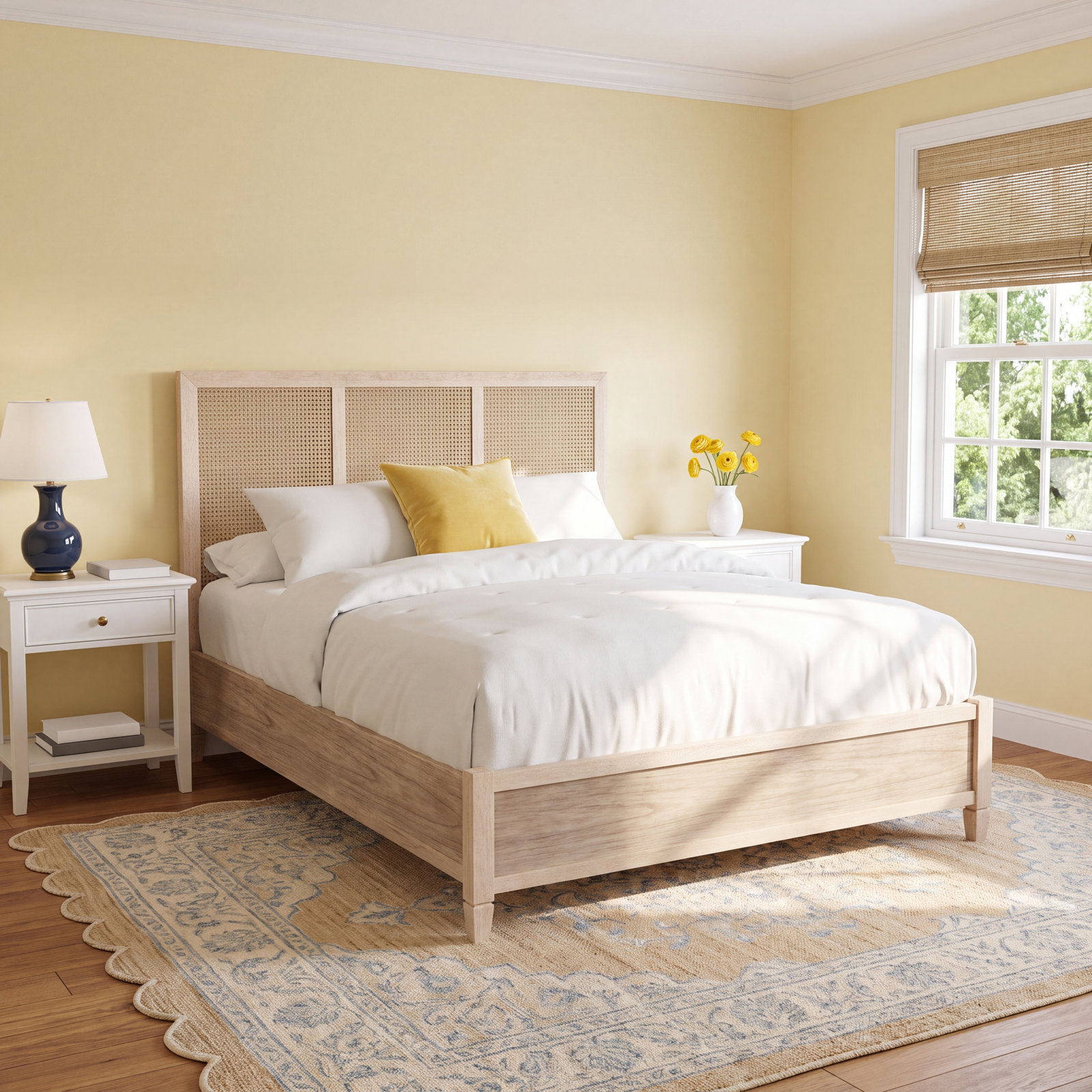 Charleston Cane Bed, Queen