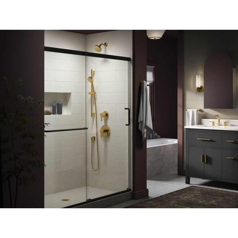 Elate 28" Three-Function Handshower Kit, Brushed Brass, 2.5 GPM