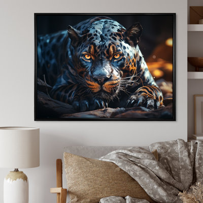 Wild Panter se reposant au soleil sur toile