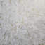 Papier peint uni ivoire or blanc cassé imitation béton fissuré