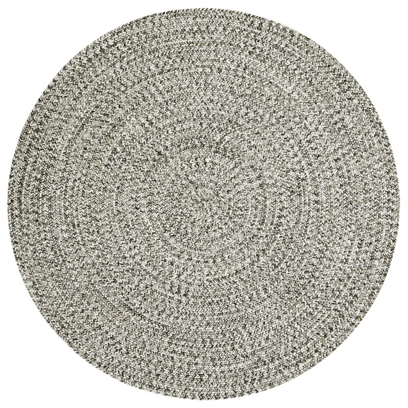 Machine Woven Grey Indoor/Outdoor Rug, Round 200cm