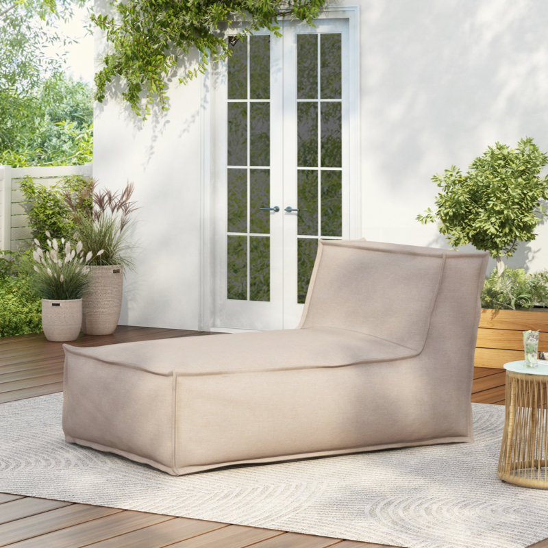 Fauteuil à billes d'extérieur, ensemble de 1, Polypropylène beige / oléfine