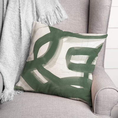  Brushstrokes Outdoor Square Pillow Cover & Insert