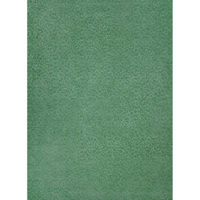 Leopardess Jade Green Hand-Tufted Responsible Wool Rug