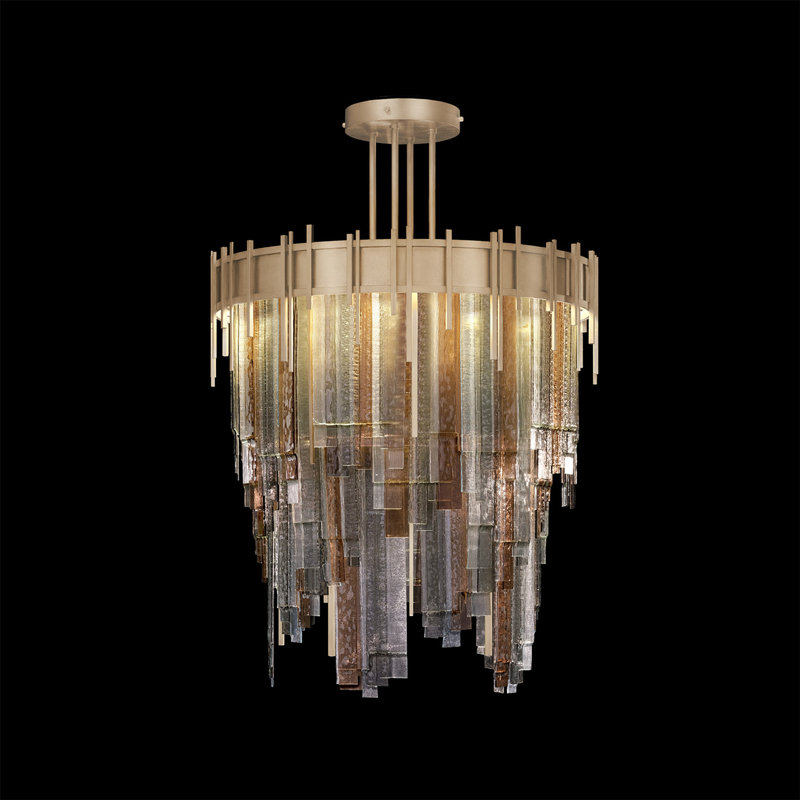 Arpeggio 31 - Light LED Pendant, Multi-Tone Glass, Gold