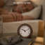Analogue Wood Quartz Movement / Crystal Alarm Tabletop Clock-118321982