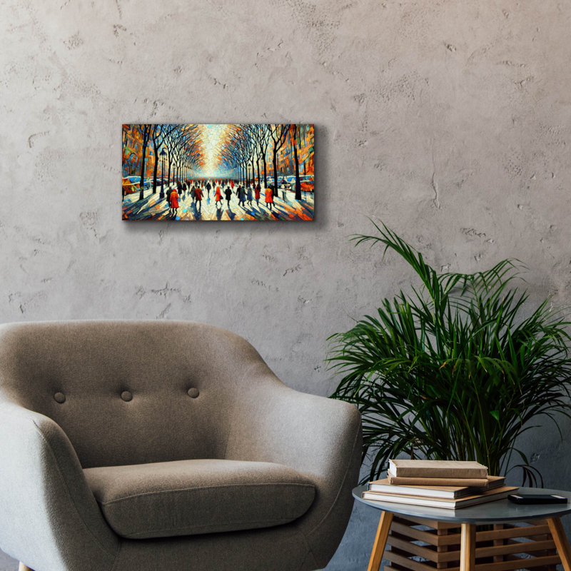  «Rush Through The Park» par Rich Monet, art mural sur toile, 24 po x 12 po