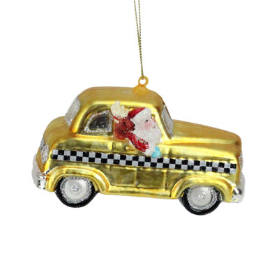 Ornement de Noël voiture de père Noël 4,25 "