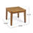Hampton Outdoor Acacia Wood Side Table, 20 "W X 20 "D X 15.75 "H-564659926