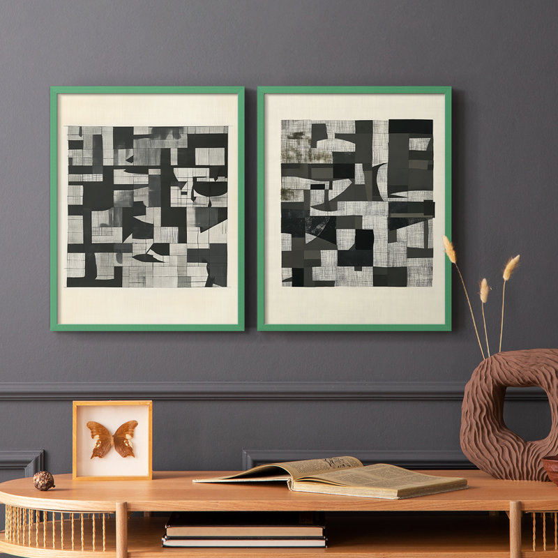 Série ABSTRACT DCCDXC - reproduction encadrée de qualité supérieure - prête à être accrochée - aucun clou requis - aucun clou requis