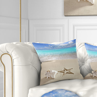 Caribbean Beach Starfish - Beaches Printed Pillow