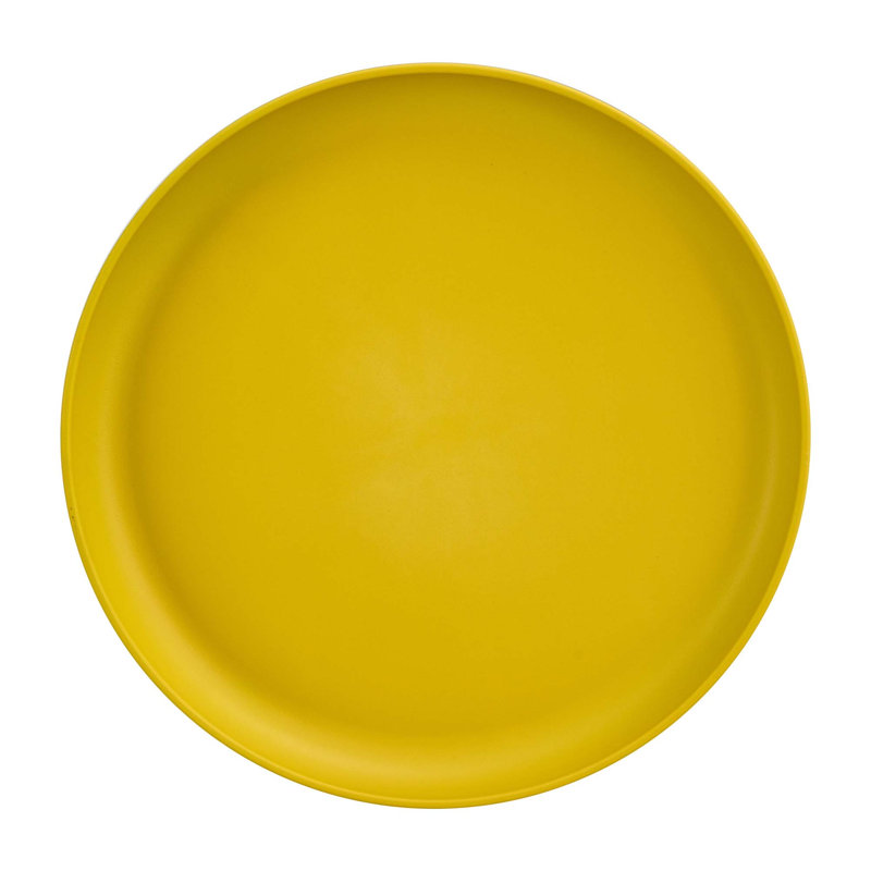 Table de bout, table d'appoint en plastique, Jaune
