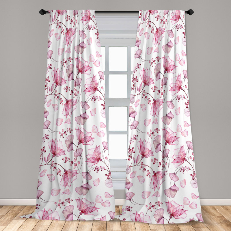 Semi Sheer Curtain Pair, 63" W x 56" L