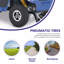 S500-Bleu Scooter de mobilité robuste