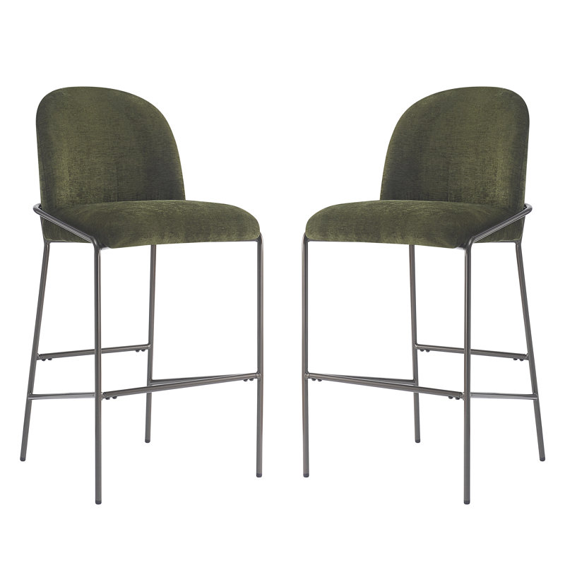 Tabouret de bar Galen, Vert
