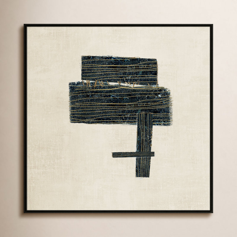 «Copeland Stiched I Print» par, H 41,5 po x l 41,5 po, Espresso