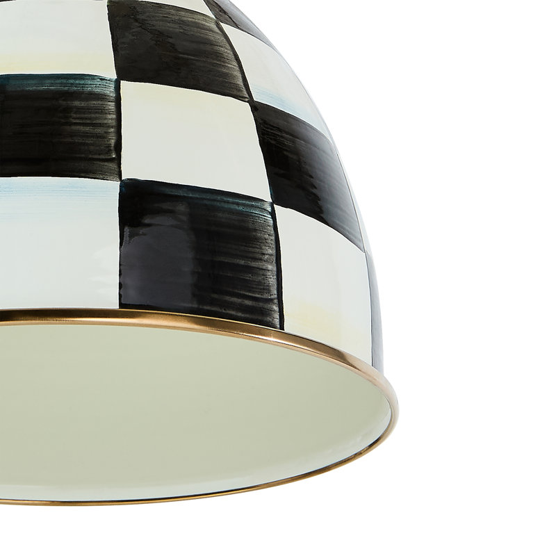 Courtly Check Dome Pendant Lamp, 8