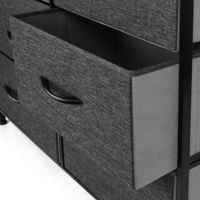 7 Drawer 63.5Cm W Chest of Drawers, Black
