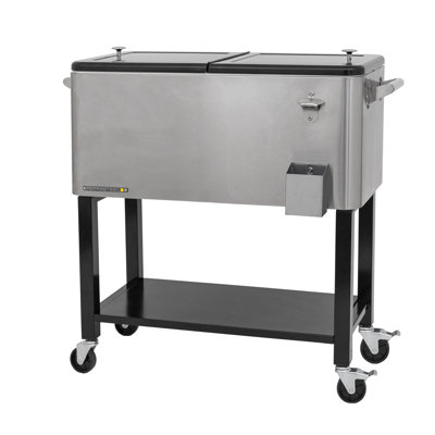 Permasteel 80-Qt Outdoor Patio Cooler with Removable Basin