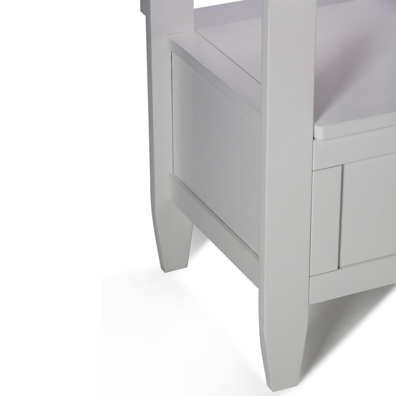 Banc de rangement pour hall d'entrée Brooklyn, White
