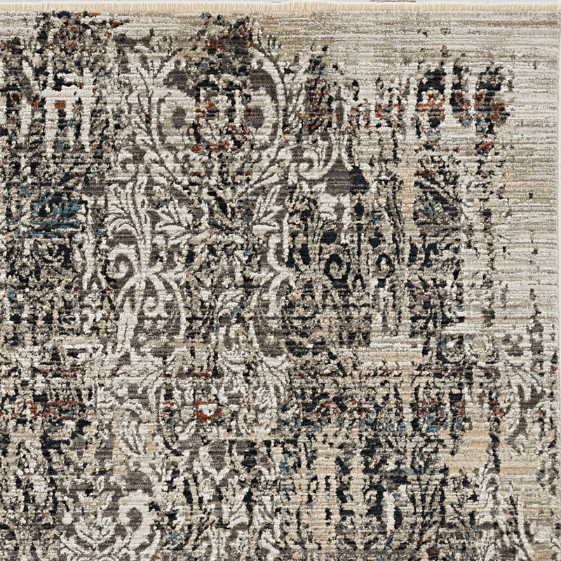 Tapis gris Jytte, Rectangle 5 pi 3 po x 7 pi 7 po